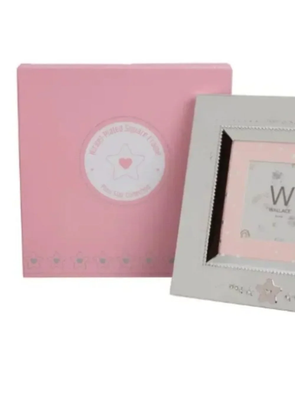 NWT Wallace 3 X 3 Baby Pink Star Nickel-plate Frame
